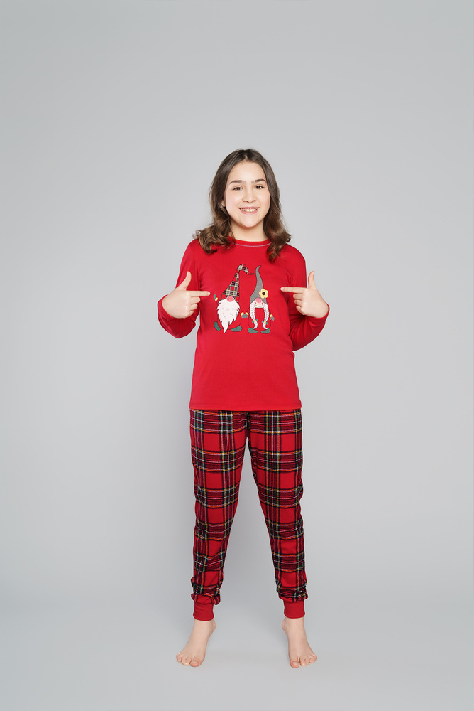 Dámské pyžamo s dlouhým rukávem Santa - Italian Fashion