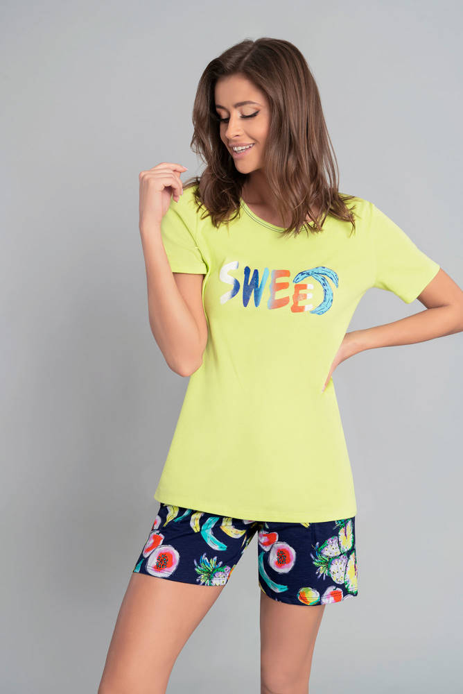 Dámské pyžamo s kraťasy Fruit - Italian Fashion