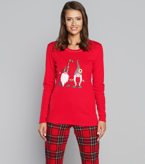 Dámské pyžamo s dlouhým rukávem Santa - Italian Fashion